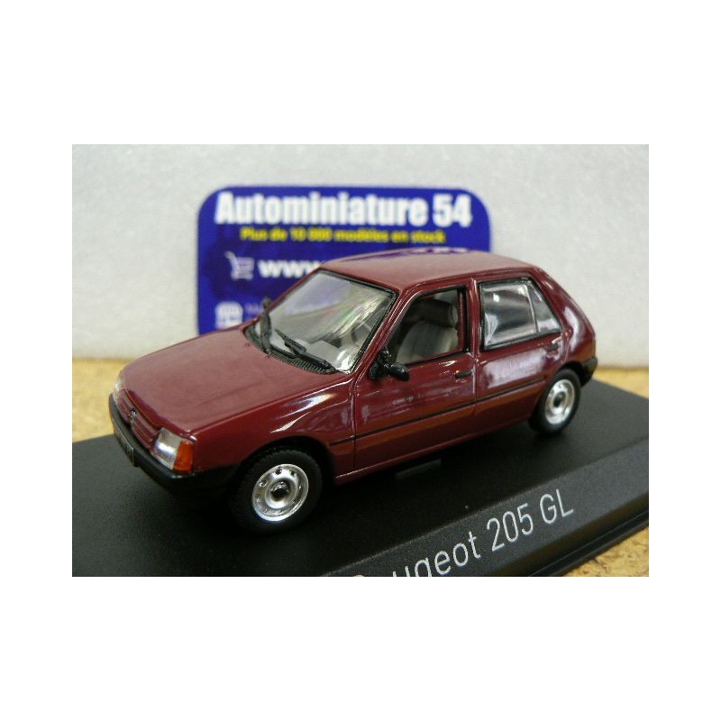 Peugeot 205 GL Dark Red 1988 471719 Norev