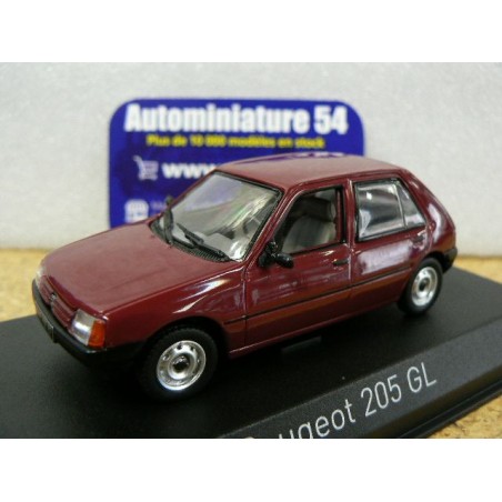 Peugeot 205 GL Dark Red 1988 471719 Norev