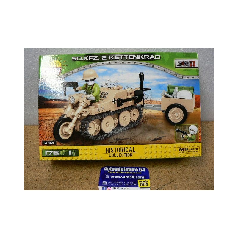 SDKFZ 2 Kettenkrad 176pcs 1 figurine COB2401 Cobi Historical Collection