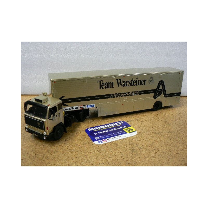 1981 Volvo F89 Team Warsteiner Arrows F1 Race Transport TTR023 Ixo Models