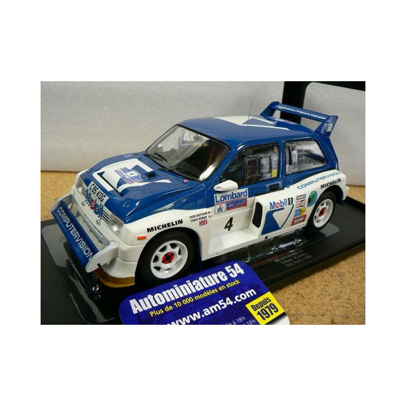 1986 MG Metro 6R4 n°4 T Pond - R Arthur Rac Rally 18RMC068B Ixo Models