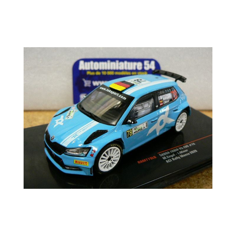 2020 Skoda Fabia R5 Evo n°78 Engel - Minor ACI Rally Monza RAM779 Ixo Models