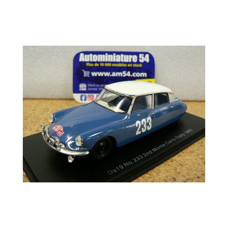 1963 Citroen DS ID 19 n°233 Toivonen - Järvi Monte Carlo S5531 Spark Model
