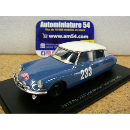 1963 Citroen DS ID 19 n°233 Toivonen - Järvi Monte Carlo S5531 Spark Model