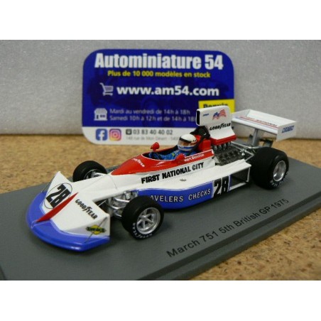 1975 March 751 n°28 Mark Donohue 5th British GP S5375 Spark Model