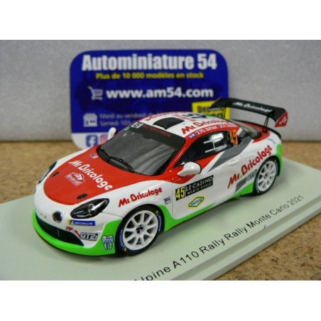 2021 Alpine A110 n°45 Baffoun - Dunand RGT Monte Carlo S6579 Spark Model