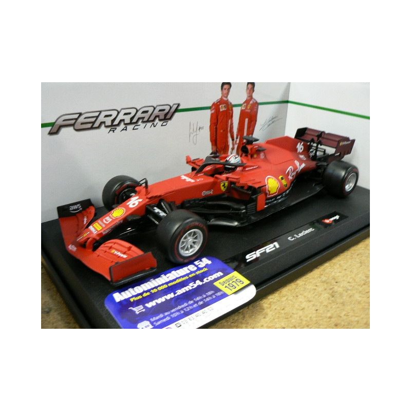 2021 Ferrari F1 SF21 n°16 Charles Leclerc 18-16809LR Bburago Racing