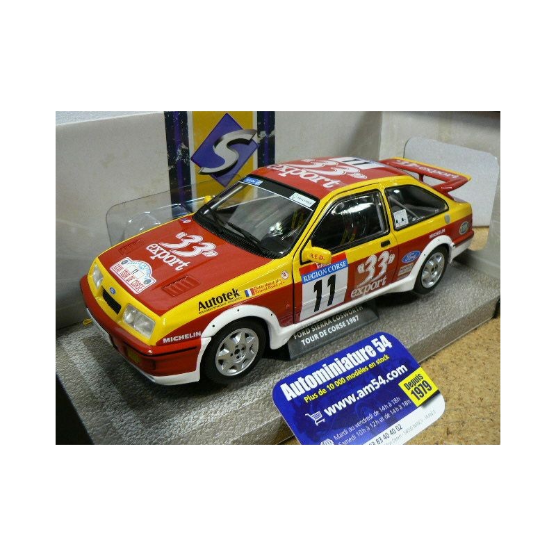 1987 Ford Sierra n°11 Auriol - Occelli Tour de Corse  S18016003 Solido