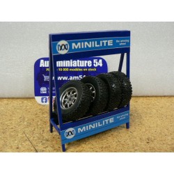 Roues Minilite (4) + rack de rangement 1-18 18SET001W Ixo Models