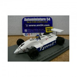 1982 Tyrrell 011 n°4 Slim Borgudd South African GP S7282 Spark Model