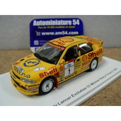 1995 Mitsubishi Lancer Evo 3 n°1 Makinen - Harjanne Finland 1995 S6502 Spark Model