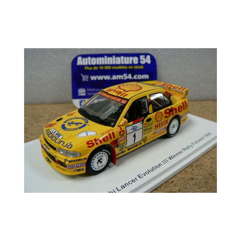 1995 Mitsubishi Lancer Evo 3 n°1 Makinen - Harjanne Finland 1995 S6502 Spark Model