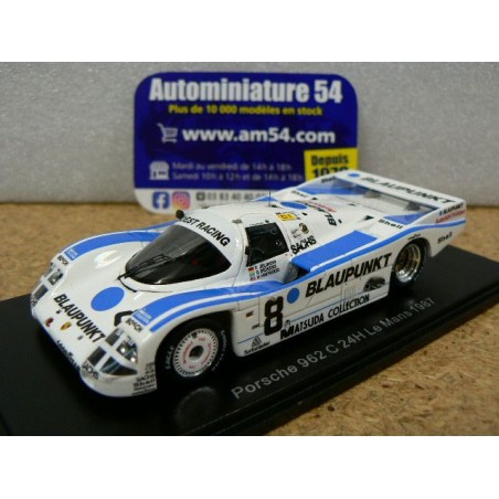 1987 Porsche 962C n°8 Dickens - Haywood - Jelinski Le Mans S9872 Spark Model