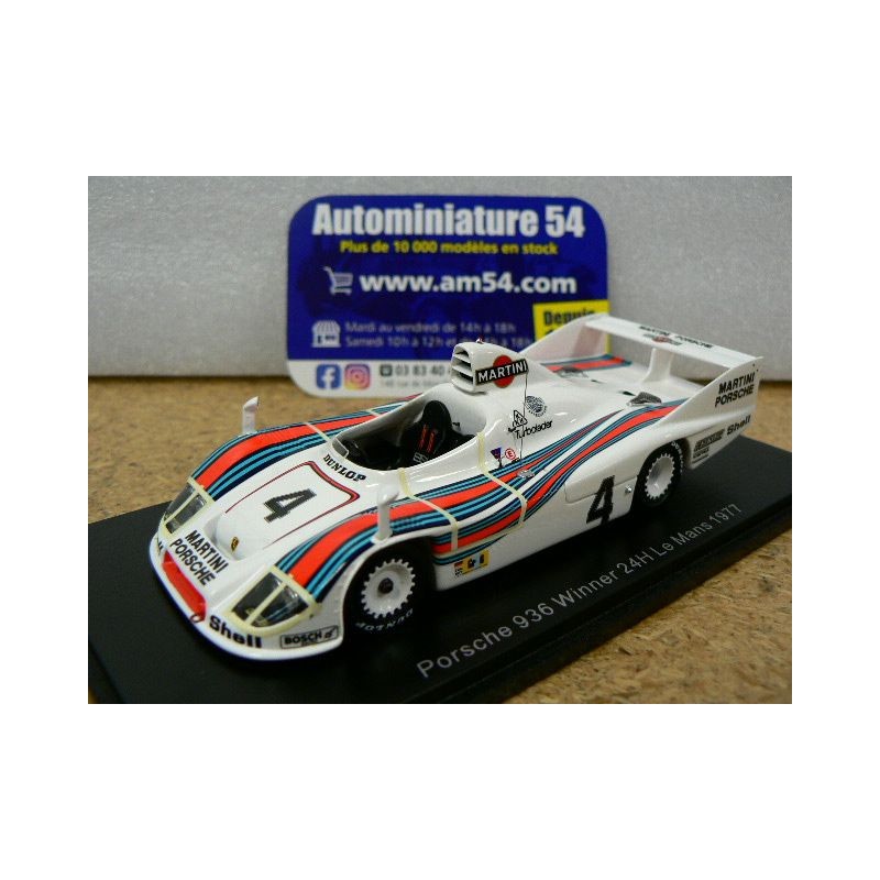 1977 Porsche 936 n°4 Haywood - Barth - Ickx 1st Winner Le Mans 43LM77 Spark Model
