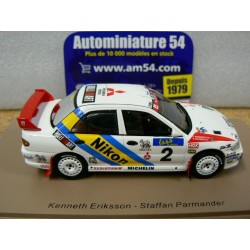 1995 Mitsubishi Lancer Evo 3 n°2 Eriksson - Parmander 1st winner Rally Hong Kong - Beijing S6507 Spark Model