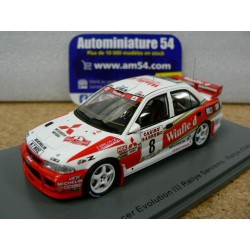 1996 Mitsubishi Lancer Evo 3 n°8 Auriol - Giraudet Rallye San Remo S6513 Spark Model