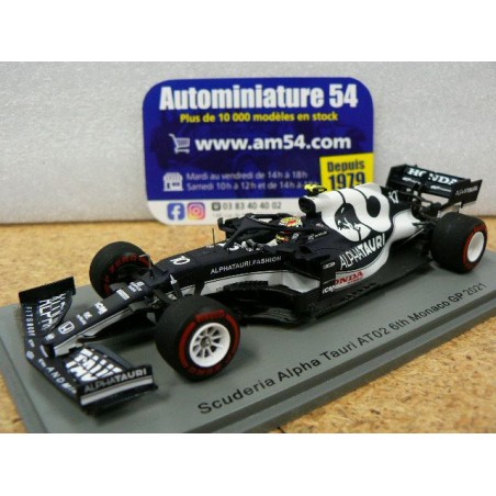 2021 Scuderia Alpha Tauri AT02 n°10 Pierre Gasly 6th Monaco GP S7677 Spark Model