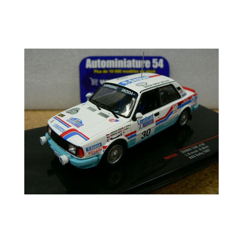 1987 Skoda 130LR n°30 Krecek - Motl RAC Rally RAC350 Ixo Models