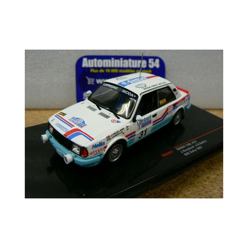 1987 Skoda 130LR n°31 Haugland - Bohlin Rac Rally RAC351 Ixo Models