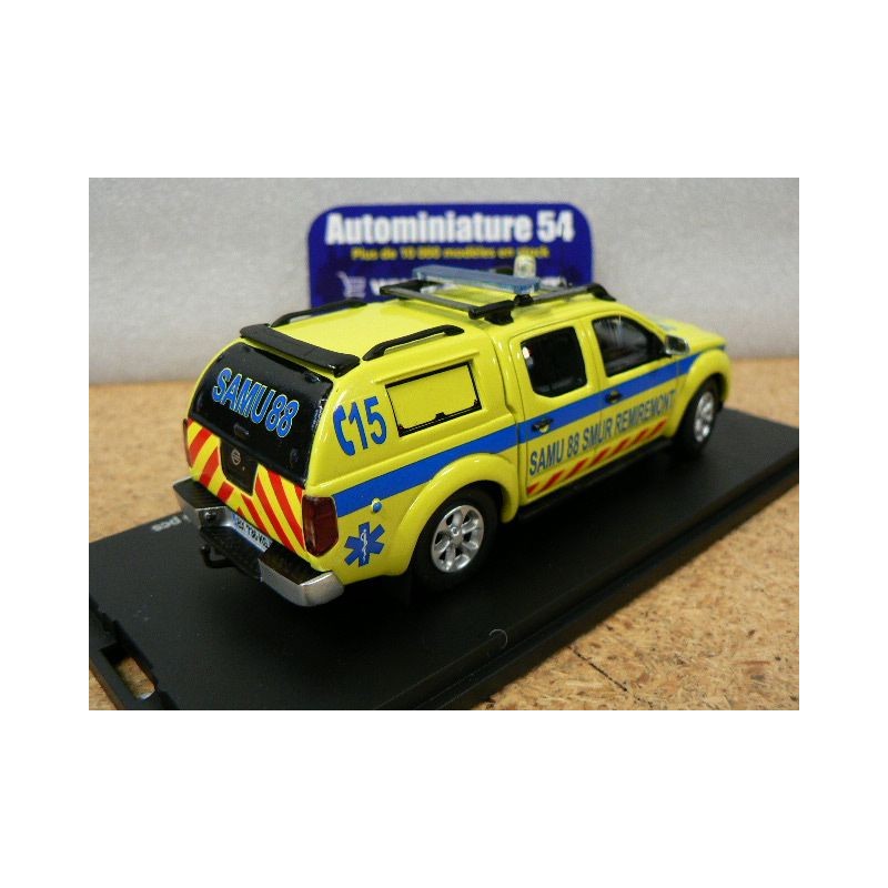 NISSAN NAVARA Double Cabine SMUR 88 VOSGES REMIREMONT 1/43 ALARME Voiture de Collection Edition Limitée à 275 Ex