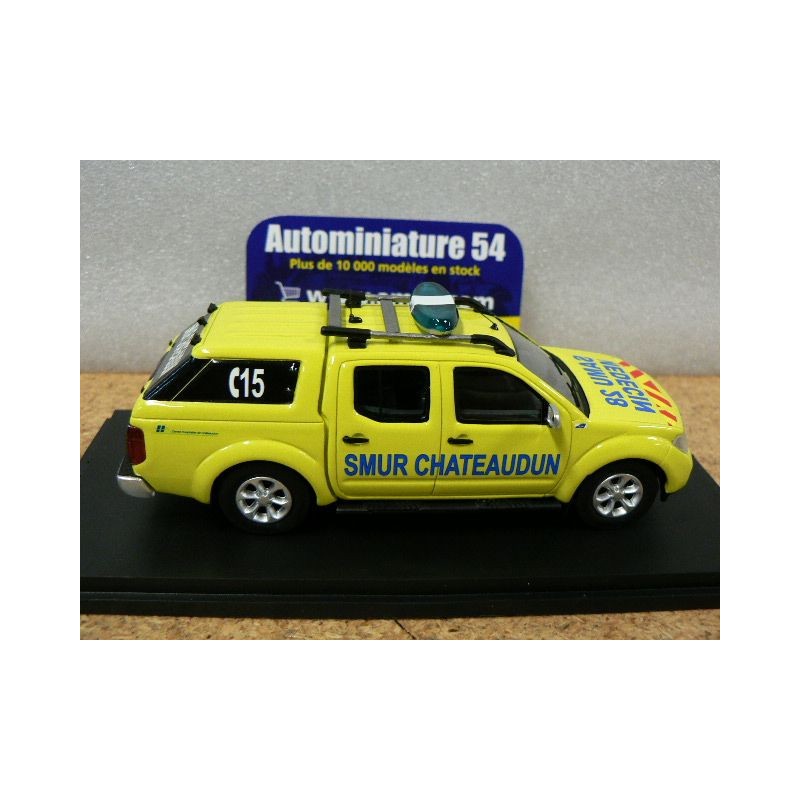 Miniature Nissan Navara SAMU – Alarme 1/43 – Double Cabine, Résine, Collection