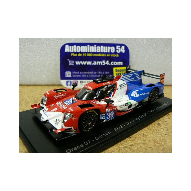 2021 Oreca 07 Gibson SO24 Dirob By Graff n°39 Capillaire -Robin - Robin LMP2 Le Mans S8250 Spark Model