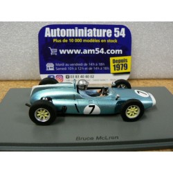 1961 Cooper T53 n°7 Bruce McLaren 4th Solitude GP S8066 Spark Model