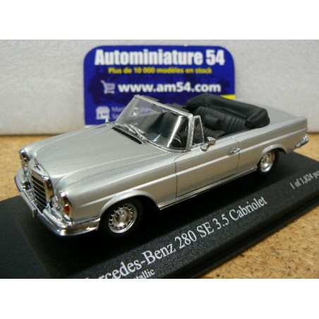 Mercedes 280SE Cabrio Silver 1970 400038130 Minichamps