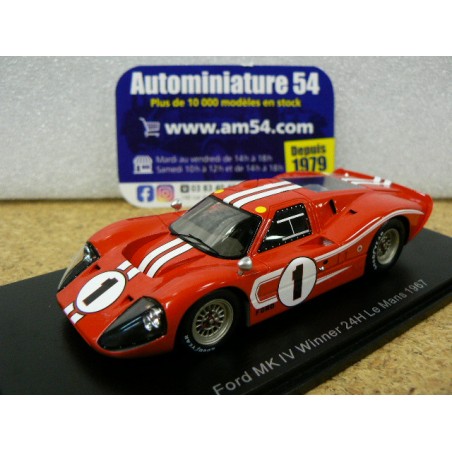1967 Ford MKIV n°1 Gurney - Foyt 1st winner Le Mans 43LM67 Spark Model