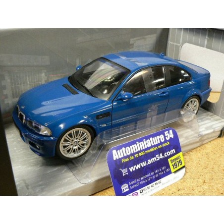 BMW M3 E46 Bleu Laguna Seca 2000 S1806502 Solido