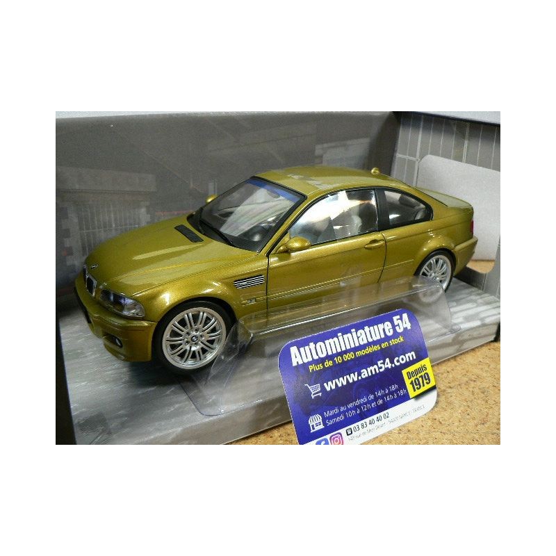 BMW M3 E46 Jaune Phoenix 2000 S1806501 Solido