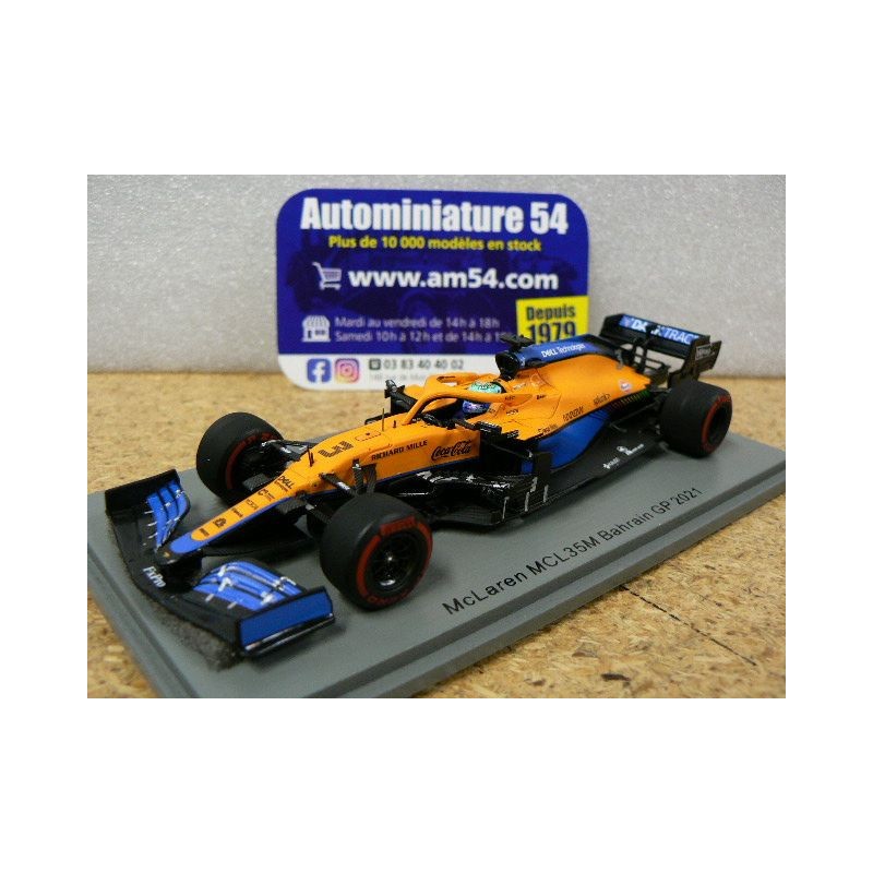 2021 McLaren MCL35M n°3 Daniel Ricciardo Bahrain GP S7670 Spark Model