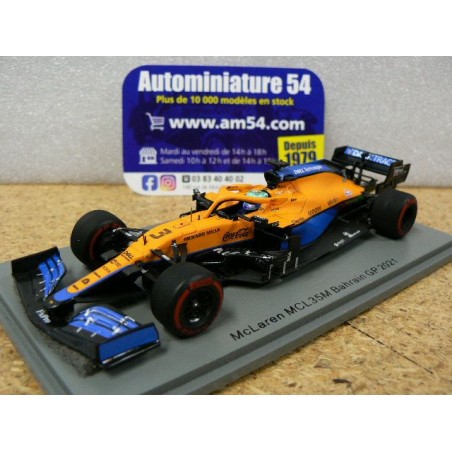 2021 McLaren MCL35M n°3 Daniel Ricciardo Bahrain GP S7670 Spark Model