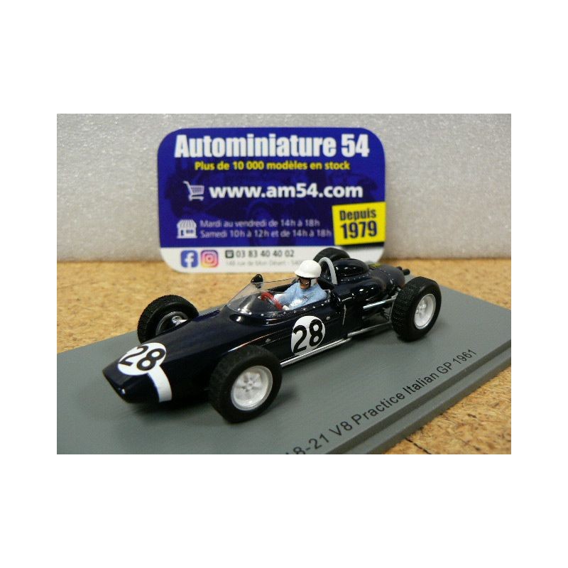 1961 Lotus 18-21 n°28 Willy Mairesse Belgian GP S7474 Spark Model