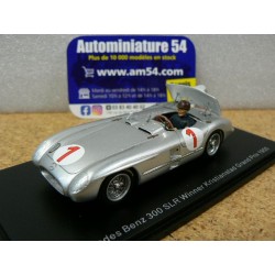 1955 Mercedes Benz 300 SLR n°1 JM Fangio 1st Winner Kristianstad GP S5858 Spark Model