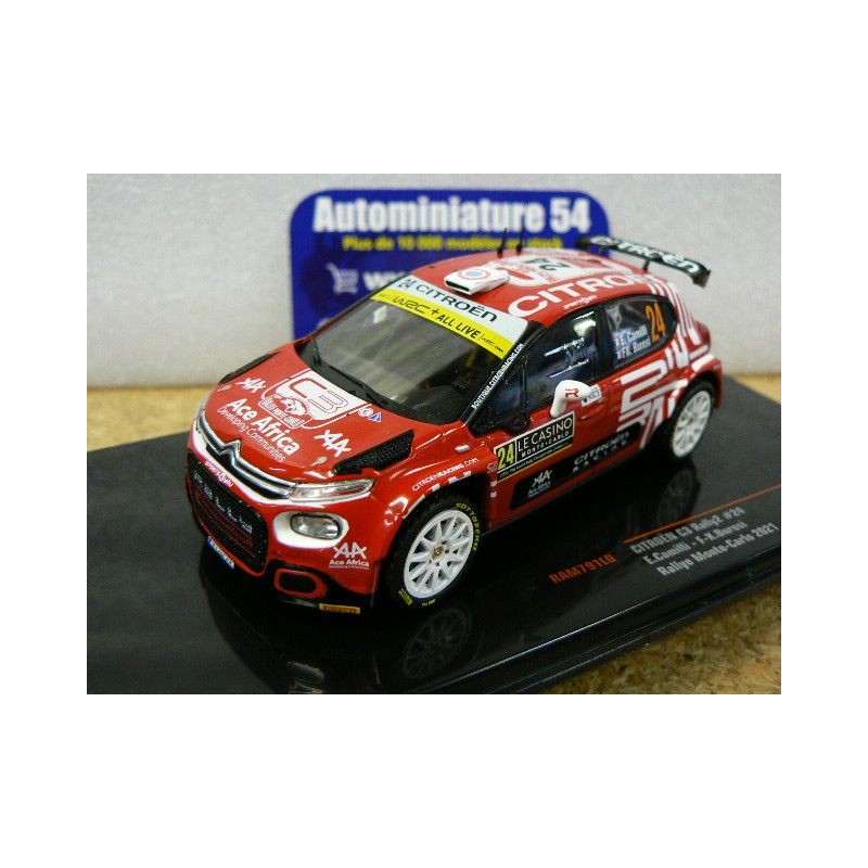 2021 Citroen C3 Rally2 n°24 Camili - Buresi Monte Carlo RAM791 Ixo Model