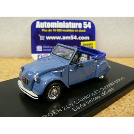 Citroen 2CV Cabrio Sarhy ouverte bleu Franstyle018