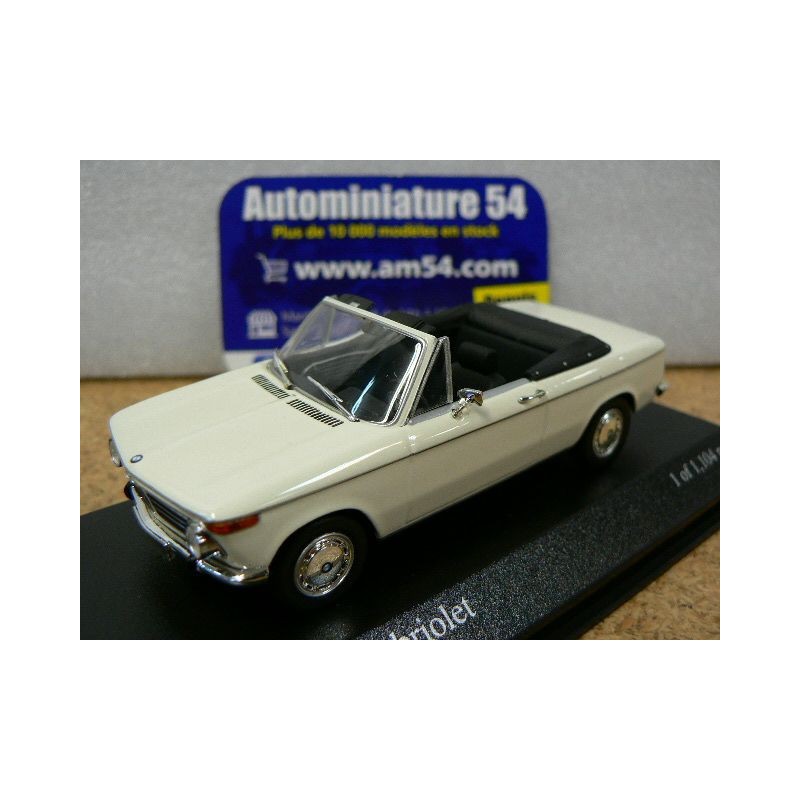 BMW 2002 Cabrio white 400021134 Minichamps