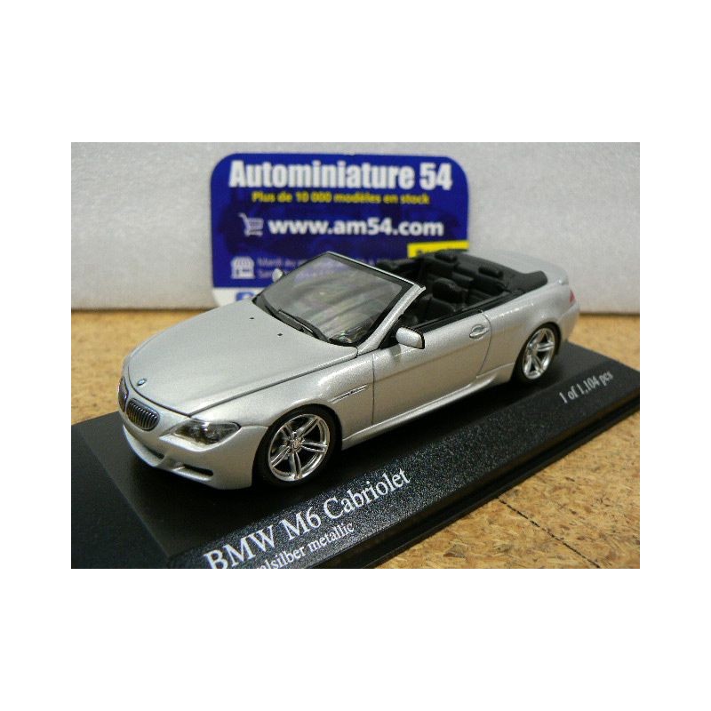 BMW M6 Cabriolet Mineralsilber 2006 431026130 Minichamps