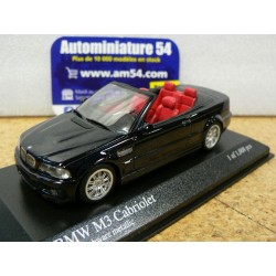 BMW M3 Cabrio E46 black 2001 !! peinture marbrée !! 431020032 Minichamps