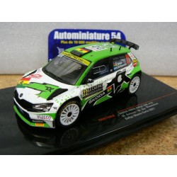 2021 Skoda Fabia Rally2 Evo n°25 Mikkelsen - Floene 1st Winner Monte Carlo RAM788 Ixo Models