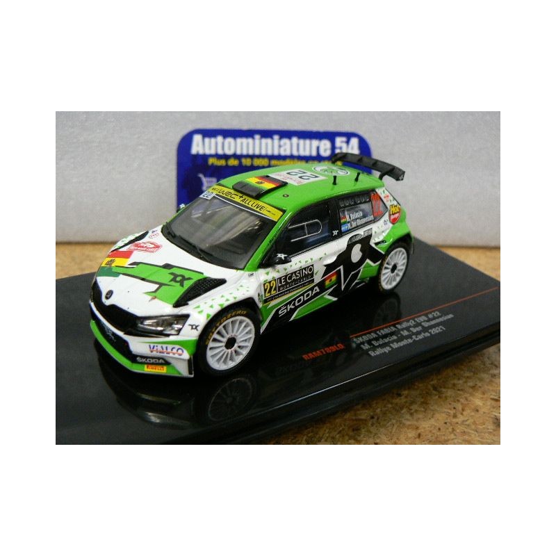 2021 Skoda Fabia Rally2 Evo n°25 Mikkelsen - Floene 1st Winner Monte Carlo RAM788 Ixo Models