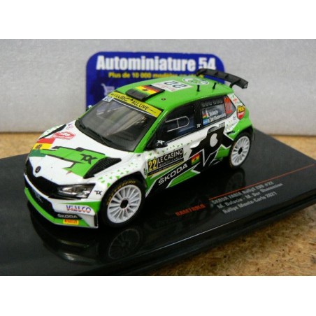 2021 Skoda Fabia Rally2 Evo n°25 Mikkelsen - Floene 1st Winner Monte Carlo RAM788 Ixo Models