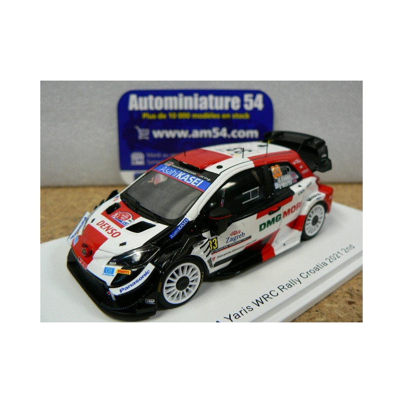 2021 Toyota Yaris WRC n°33 Evans - Martin Rally Croatia S6589 Spark Model