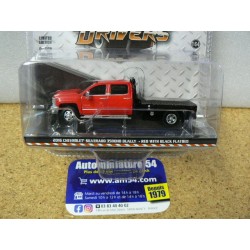 Chevrolet Silverado 3500 Red 2018 " Dually Drivers "40080-C Greenlight 1.64ième