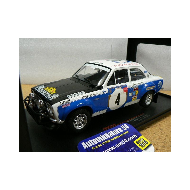 1973 Ford Escort MK1 RS1600 n°4 Mikkola - Davenport Safari Rally 18RMC075C Ixo Models