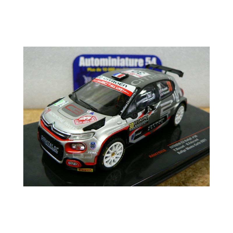 2021 Citroen C3 Rally2 n°30 Rossel - Fulcrand Monte Carlo RAM792 Ixo Model