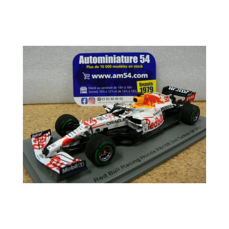 2021 Red Bull Honda RB16B n°33 Verstappen Japan 2nd Turkish GP S7696 Spark Model