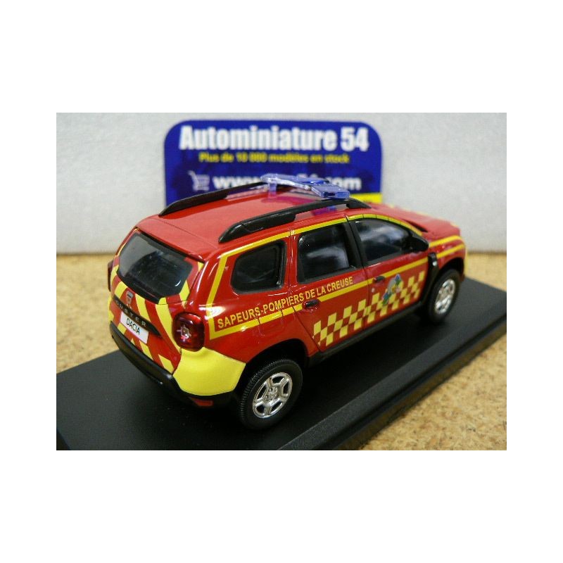 Voiture Miniature De Collection SOLIDO 1-18 - DACIA Duster MK2 Pompiers 2021 Red Blue 1804605