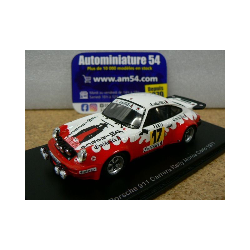 1977 Porsche 911 Carrera Rally n°162 Bondil - Emmanuelli Monte Carlo S6635 Spark Model